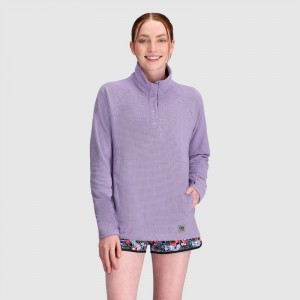 Outdoor Research Trail Mix Snap Pullover Damen Lila | Österreich-193TASPDZ