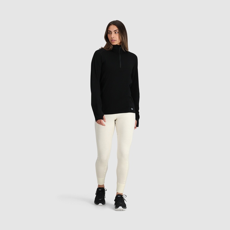 Outdoor Research Alpine Onset Merino 240 Half Zip Funktionsshirt Damen Schwarz | Österreich-426CSXHLT