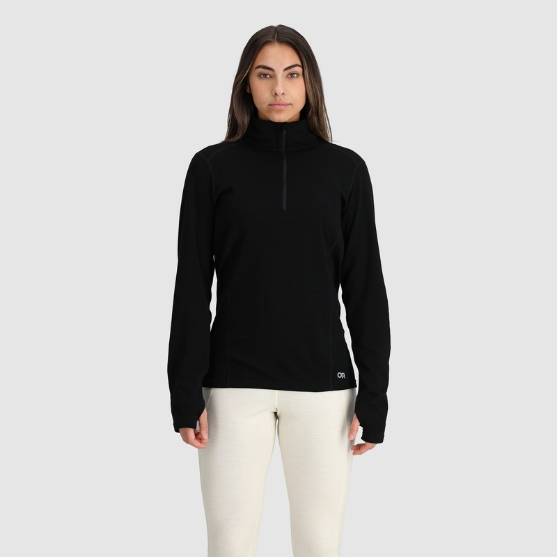 Outdoor Research Alpine Onset Merino 240 Half Zip Funktionsshirt Damen Schwarz | Österreich-426CSXHLT