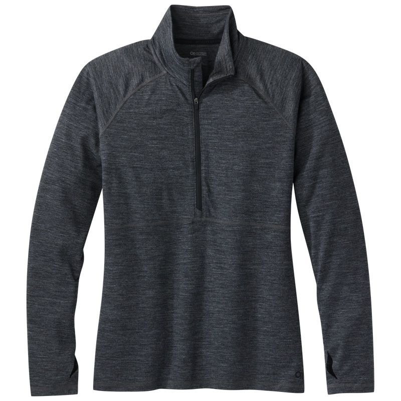 Outdoor Research Alpine Onset Merino Half Zip Funktionsshirt Damen Dunkelgrau | Österreich-104ODIAZG