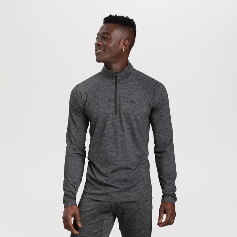 Outdoor Research Alpine Onset Merino Quarter Zip Funktionsshirt Herren Grau | Österreich-134PFTOLS