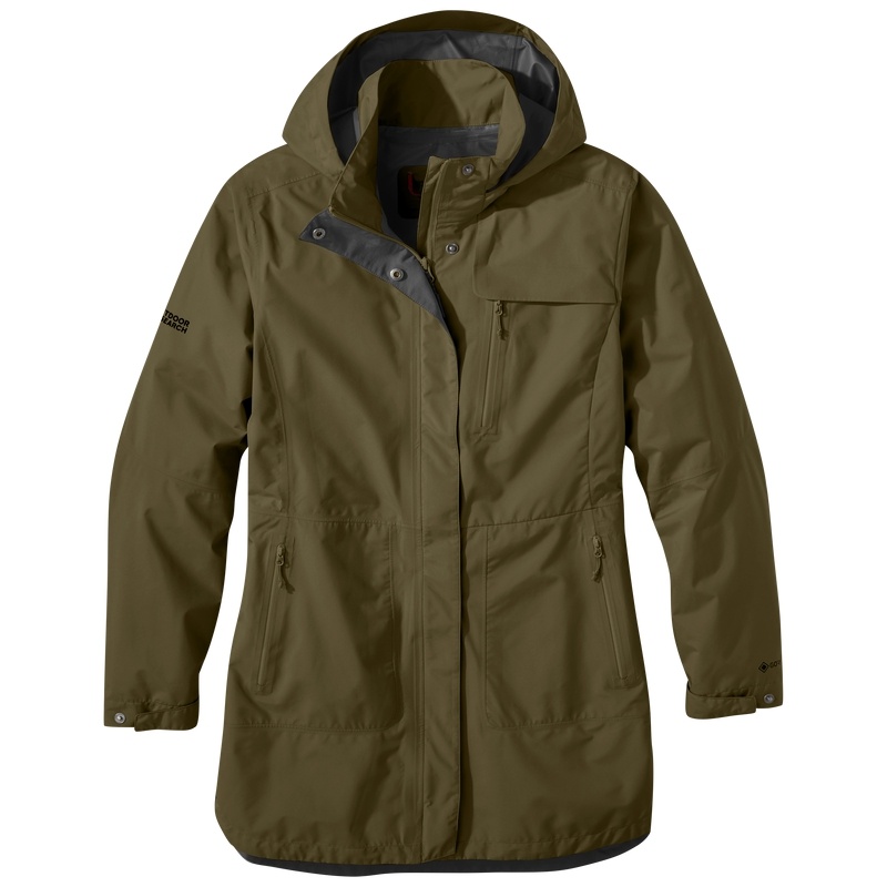 Outdoor Research Aspire Trench Regenjacke Damen Dunkelgrün | Österreich-780RBXTAH