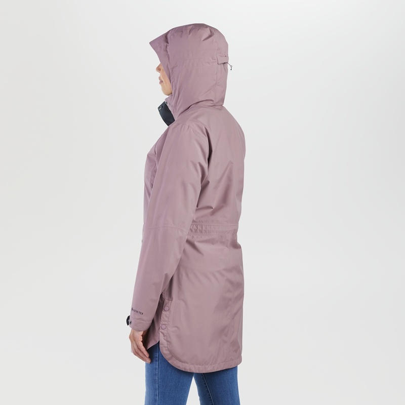 Outdoor Research Aspire Trench Regenjacke Damen Hellbordeaux | Österreich-954PZKWDX