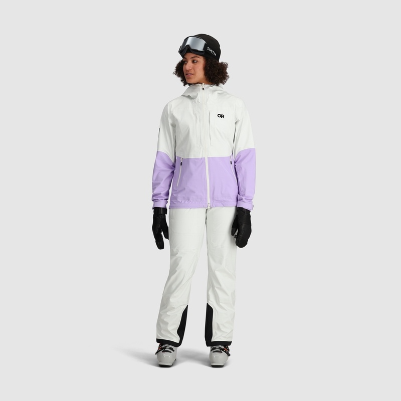Outdoor Research Carbide Skijacke Damen Weiß Lila | Österreich-058HBYUER