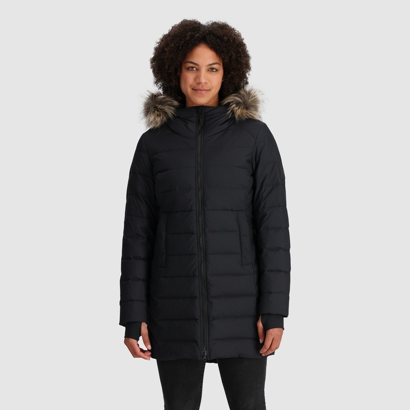 Outdoor Research Coze Lux Down Parka Damen Schwarz | Österreich-269FNDOGU