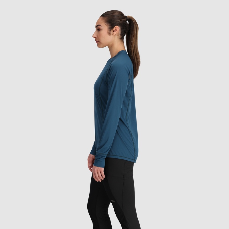 Outdoor Research Echo Long Sleeve T-shirts Damen Dunkelblau | Österreich-520JOTIQF