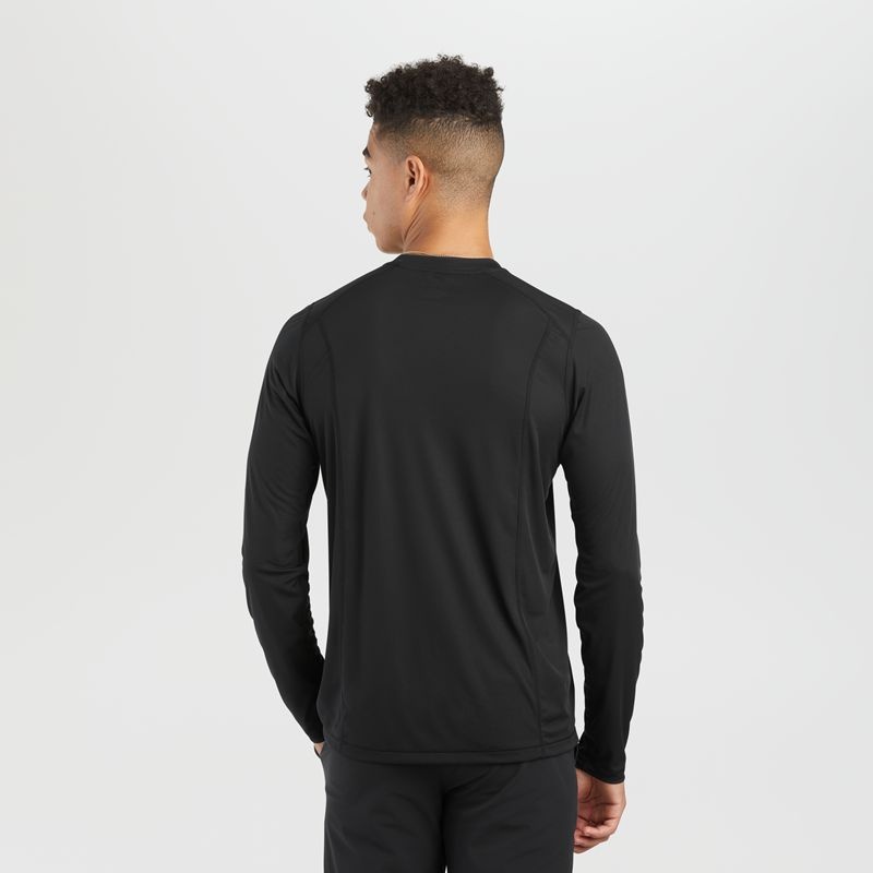 Outdoor Research Echo Long Sleeve T-shirts Herren Schwarz | Österreich-846LUFSIJ