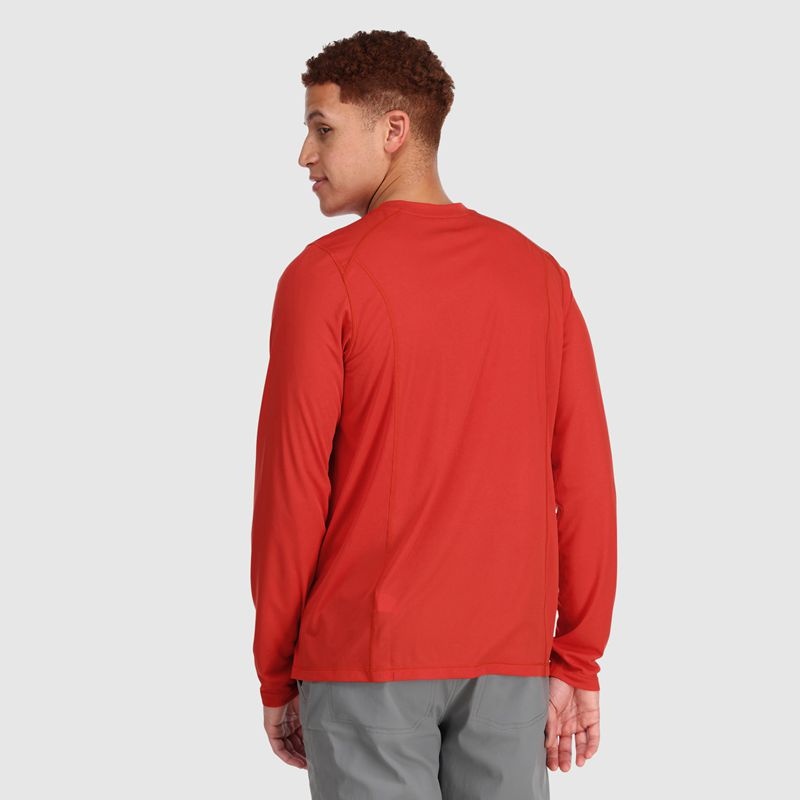Outdoor Research Echo Long Sleeve T-shirts Herren Rot | Österreich-193ETWLJN