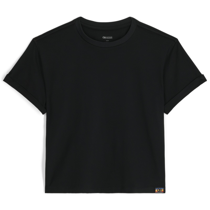 Outdoor Research Essential Boxy T-shirts Damen Schwarz | Österreich-029RLYXJB