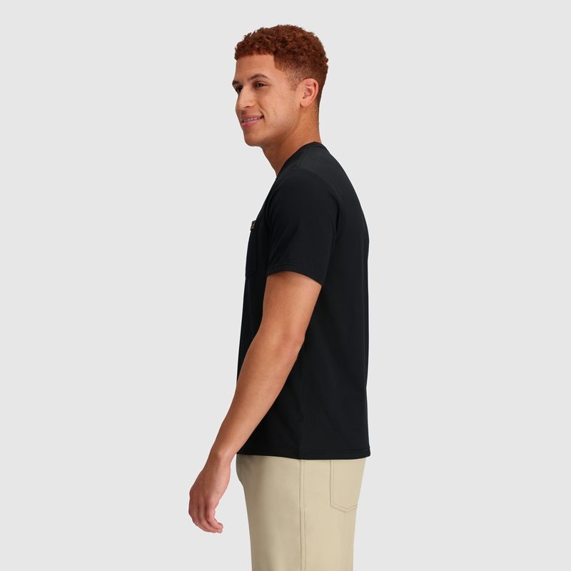 Outdoor Research Essential Pocket T-shirts Herren Schwarz | Österreich-435UMJPSY