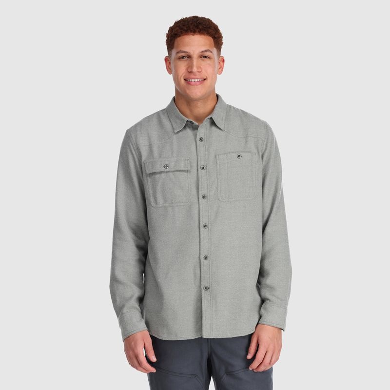 Outdoor Research Feedback Flannel Hemd Herren Grau | Österreich-318PHBCXS