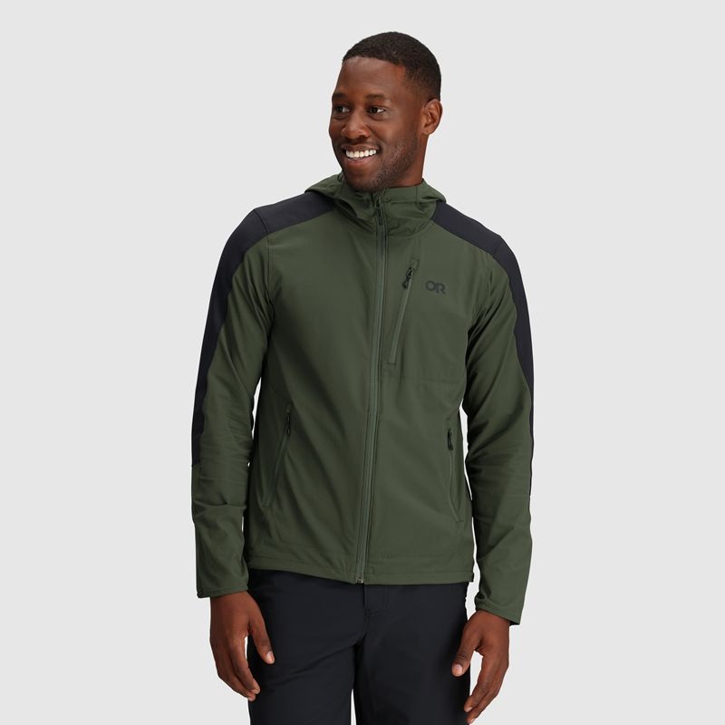 Outdoor Research Ferrosi Hoodie Jacken Herren Grün | Österreich-453ZYSWXF