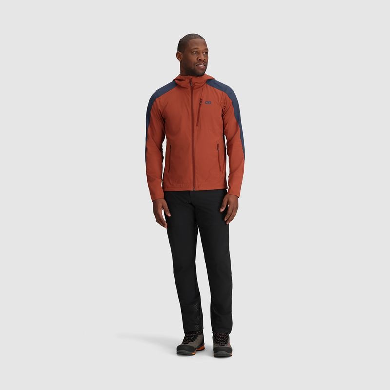 Outdoor Research Ferrosi Hoodie Jacken Herren Dunkelorange Dunkelblau | Österreich-432LUGXDP