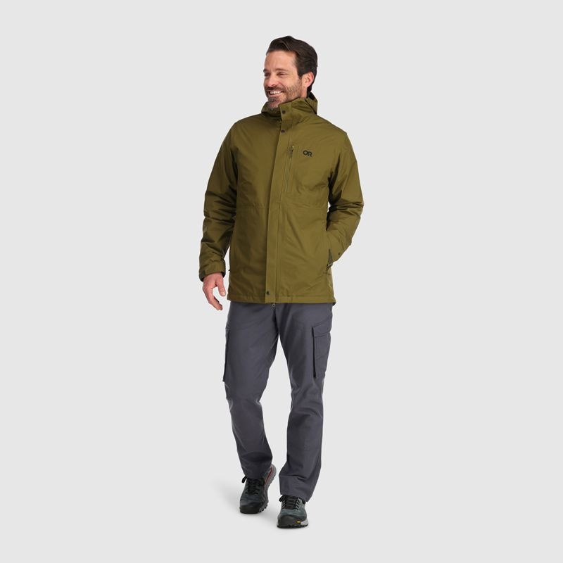 Outdoor Research Foray 3-in-1 Parka Herren Olivgrün | Österreich-357GVZJLU