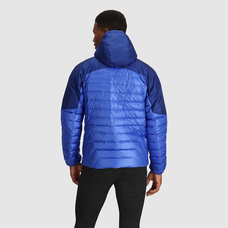 Outdoor Research Helium Down Hoodie Daunenjacke Herren Blau Dunkelblau | Österreich-254ETAGYX