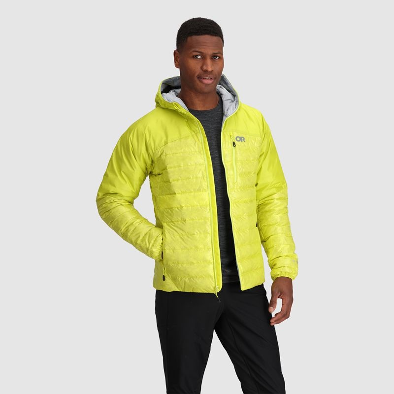 Outdoor Research Helium Down Hoodie Daunenjacke Herren Hellgrün | Österreich-250YFVZCO