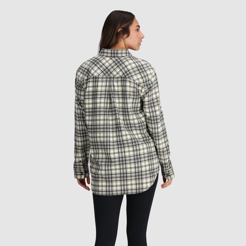 Outdoor Research Kulshan Flannel Hemd Damen Schwarz Weiß | Österreich-609YBAUIW
