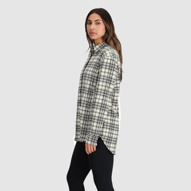 Outdoor Research Kulshan Flannel Hemd Damen Schwarz Weiß | Österreich-609YBAUIW