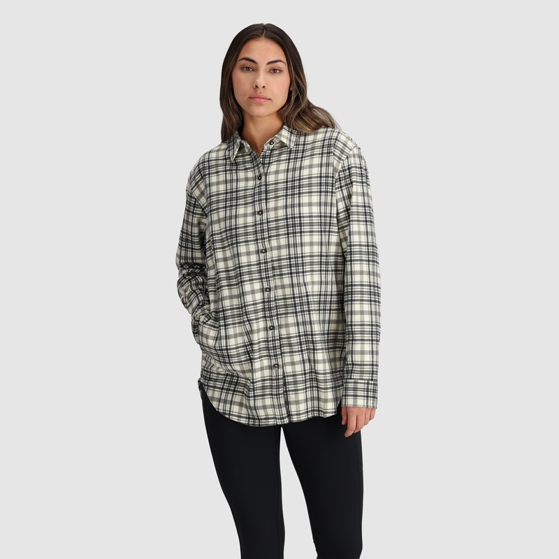 Outdoor Research Kulshan Flannel Hemd Damen Schwarz Weiß | Österreich-609YBAUIW