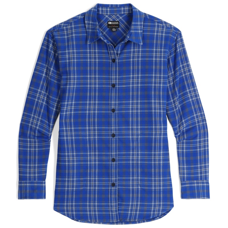 Outdoor Research Kulshan Flannel Hemd Damen Blau Grau | Österreich-538PBKSAW