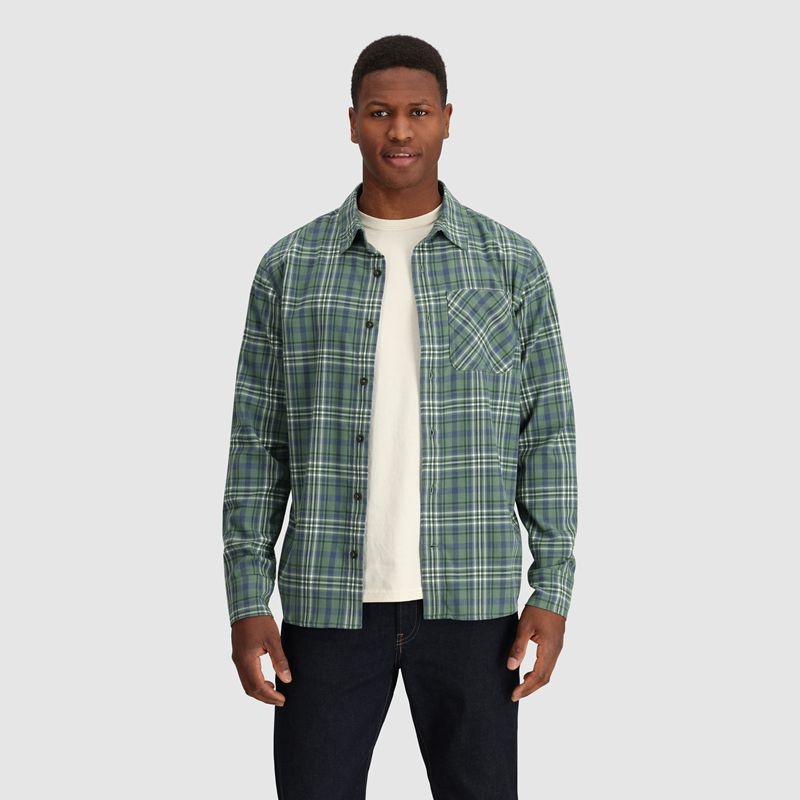 Outdoor Research Kulshan Flannel Hemd Herren Grün | Österreich-574CISKHR