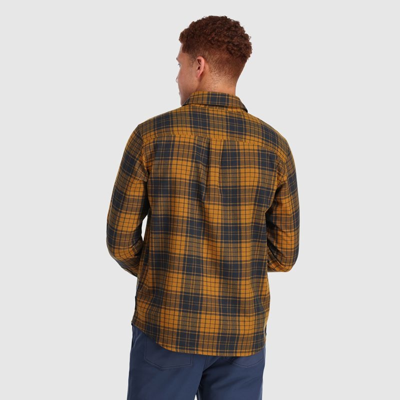 Outdoor Research Kulshan Flannel Hemd Herren Gelb Schwarz | Österreich-203ZSTLKQ