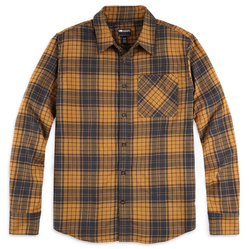 Outdoor Research Kulshan Flannel Hemd Herren Gelb Schwarz | Österreich-203ZSTLKQ