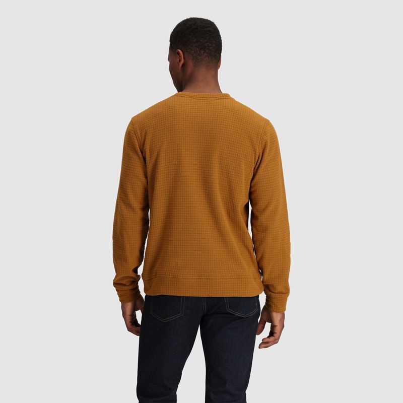 Outdoor Research Mega Trail Mix Crew Fleece Herren Braun | Österreich-739IZCMQL