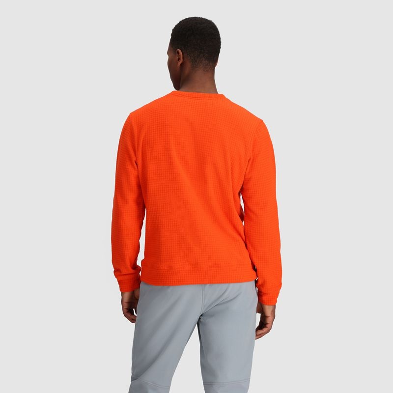 Outdoor Research Mega Trail Mix Crew Fleece Herren Orange | Österreich-841THJSKY