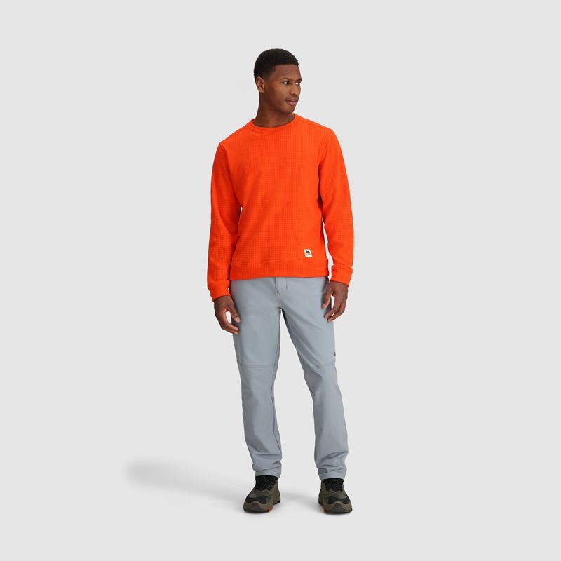Outdoor Research Mega Trail Mix Crew Fleece Herren Orange | Österreich-841THJSKY