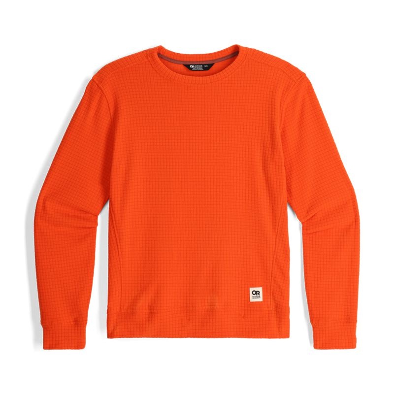 Outdoor Research Mega Trail Mix Crew Fleece Herren Orange | Österreich-841THJSKY