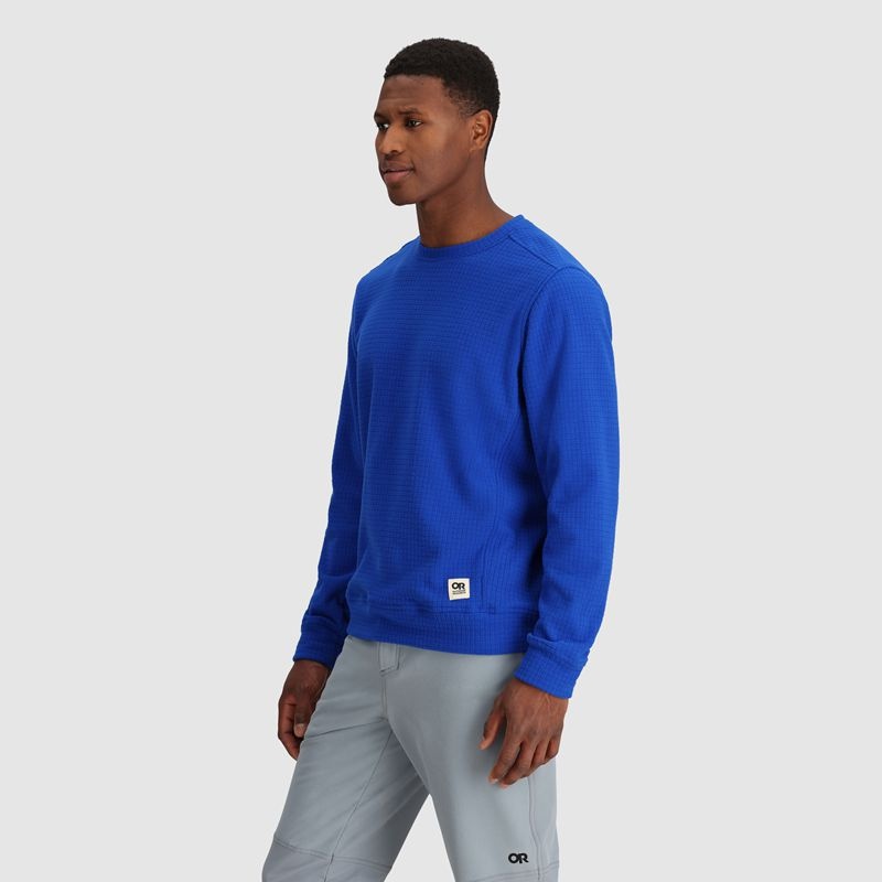 Outdoor Research Mega Trail Mix Crew Fleece Herren Blau | Österreich-208GEJKVR