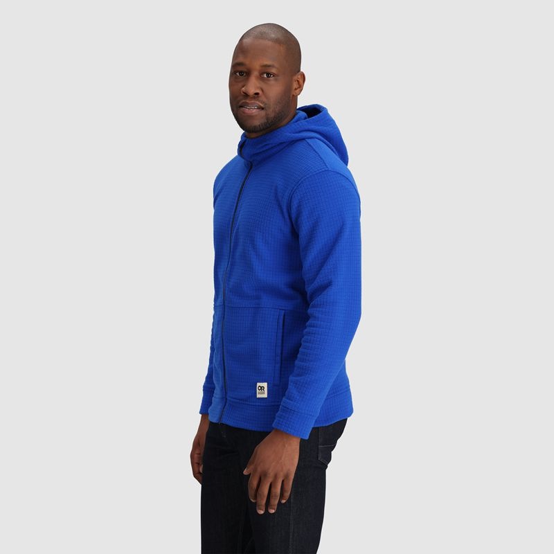 Outdoor Research Mega Trail Mix Fleece Full Zip Hoodie Herren Blau | Österreich-748KBOEDJ