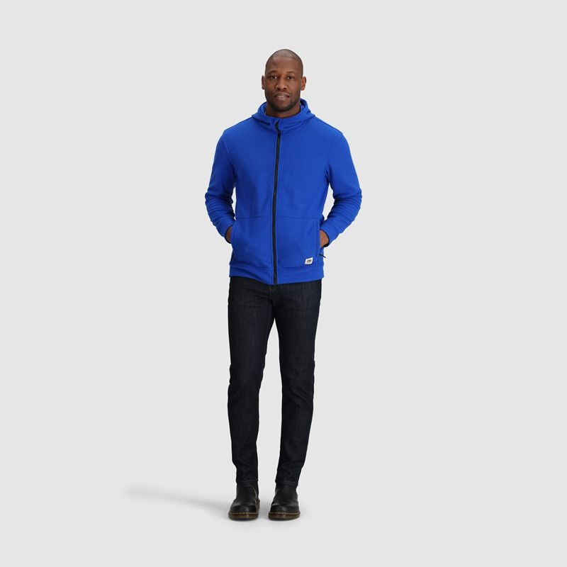 Outdoor Research Mega Trail Mix Fleece Full Zip Hoodie Herren Blau | Österreich-748KBOEDJ