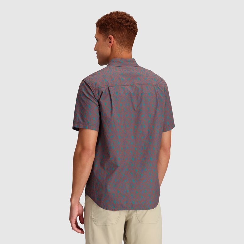 Outdoor Research Rooftop Kurzes Sleeve Hemd Herren Blau | Österreich-928UKYBHM