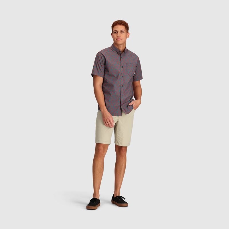 Outdoor Research Rooftop Kurzes Sleeve Hemd Herren Blau | Österreich-928UKYBHM