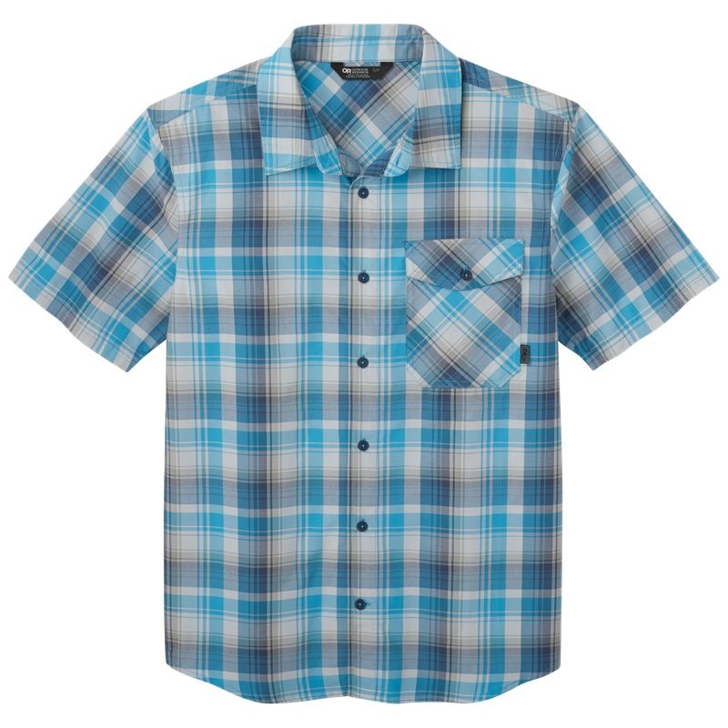 Outdoor Research Seapine Kurzes Sleeve Hemd Herren Blau Schwarz | Österreich-208AESVPI