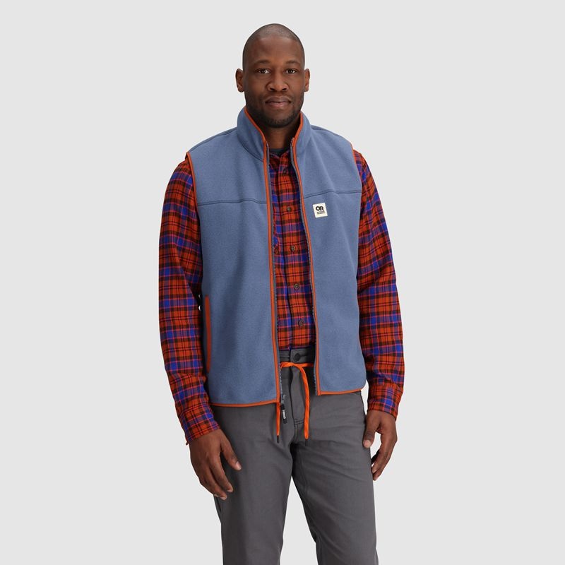 Outdoor Research Tokeland Fleece Weste Herren Hellblau Rot | Österreich-329ZHQJIE