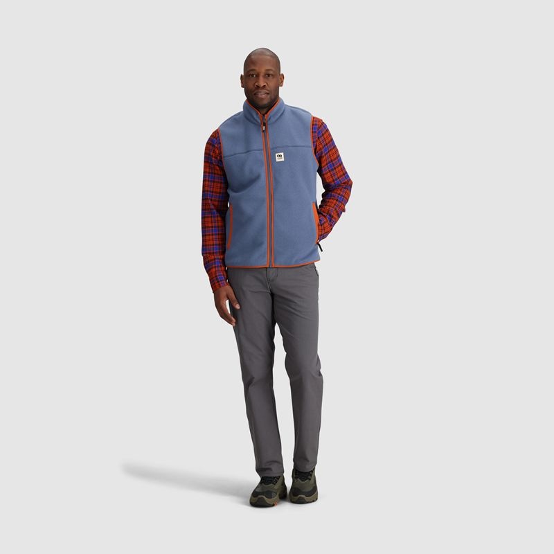 Outdoor Research Tokeland Fleece Weste Herren Hellblau Rot | Österreich-329ZHQJIE