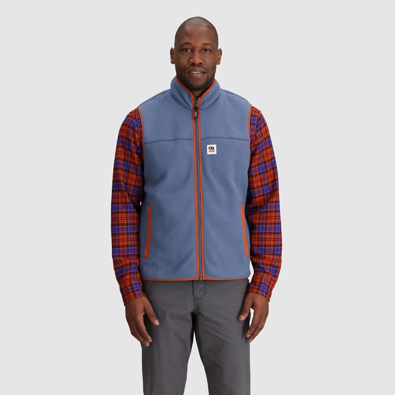 Outdoor Research Tokeland Fleece Weste Herren Hellblau Rot | Österreich-329ZHQJIE