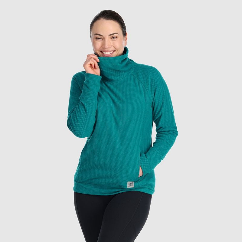 Outdoor Research Trail Mix Cowl Pullover Damen Dunkeltürkis | Österreich-217FDBWLX