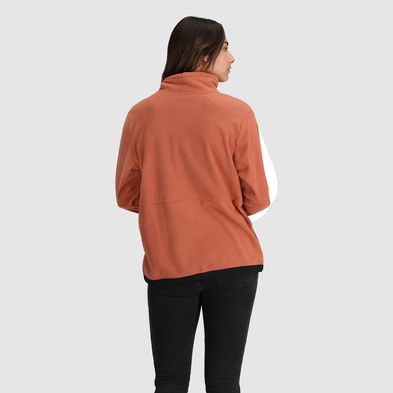 Outdoor Research Trail Mix Quarter Zip Pullover Damen Orange | Österreich-031FGXURQ
