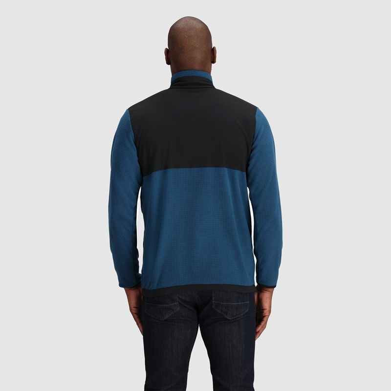 Outdoor Research Trail Mix Quarter Zip Pullover Herren Navy | Österreich-976PHAESO
