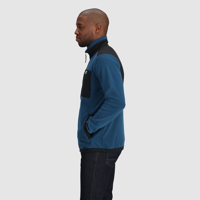 Outdoor Research Trail Mix Quarter Zip Pullover Herren Navy | Österreich-976PHAESO