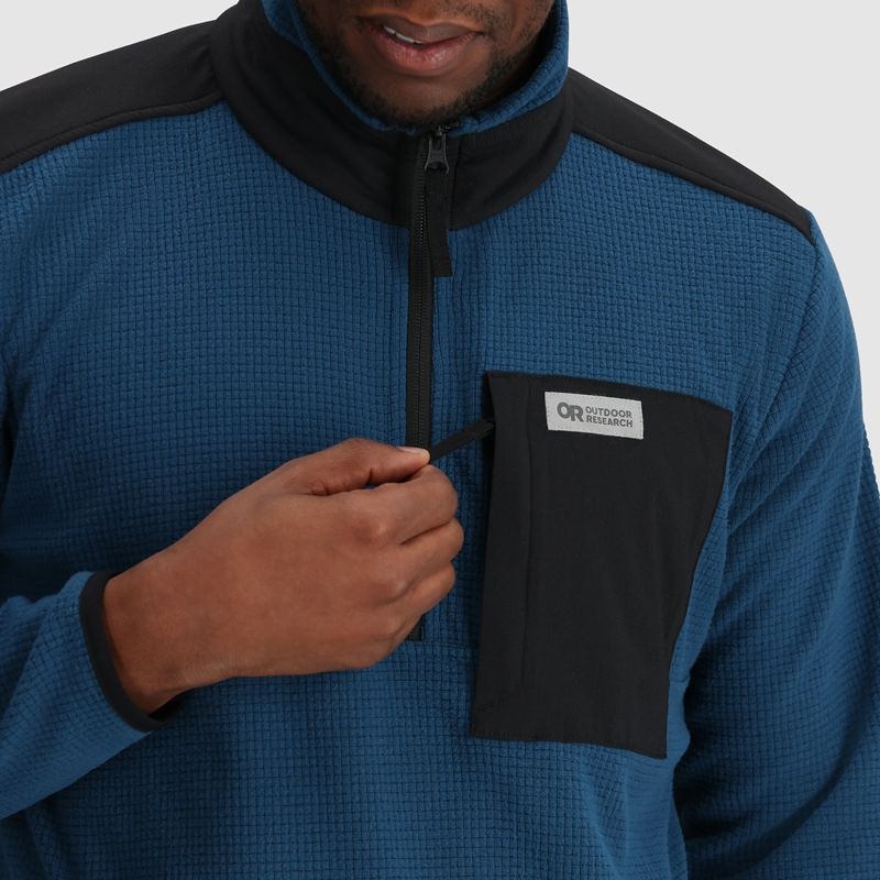 Outdoor Research Trail Mix Quarter Zip Pullover Herren Navy | Österreich-976PHAESO