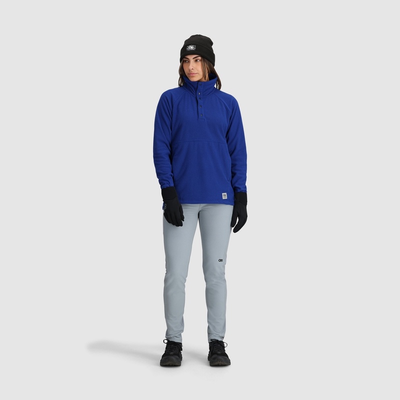 Outdoor Research Trail Mix Snap Pullover Damen Blau | Österreich-056MGHRXL