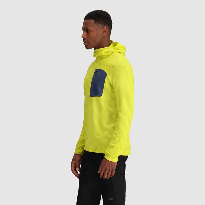 Outdoor Research Vigor Grid Fleece Pullover Hoodie Herren Hellgrün | Österreich-340WDXERS