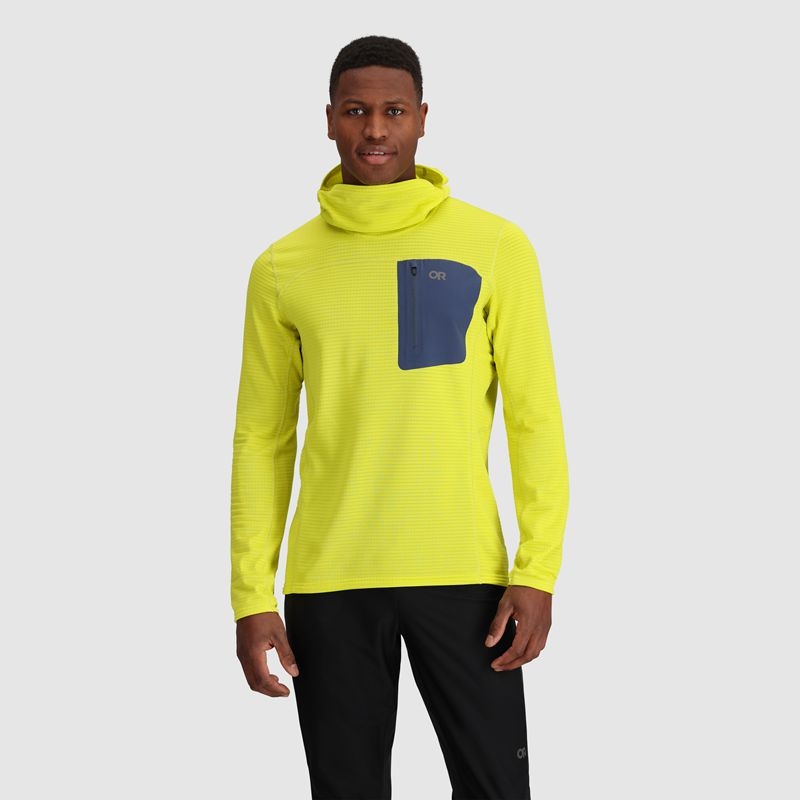 Outdoor Research Vigor Grid Fleece Pullover Hoodie Herren Hellgrün | Österreich-340WDXERS