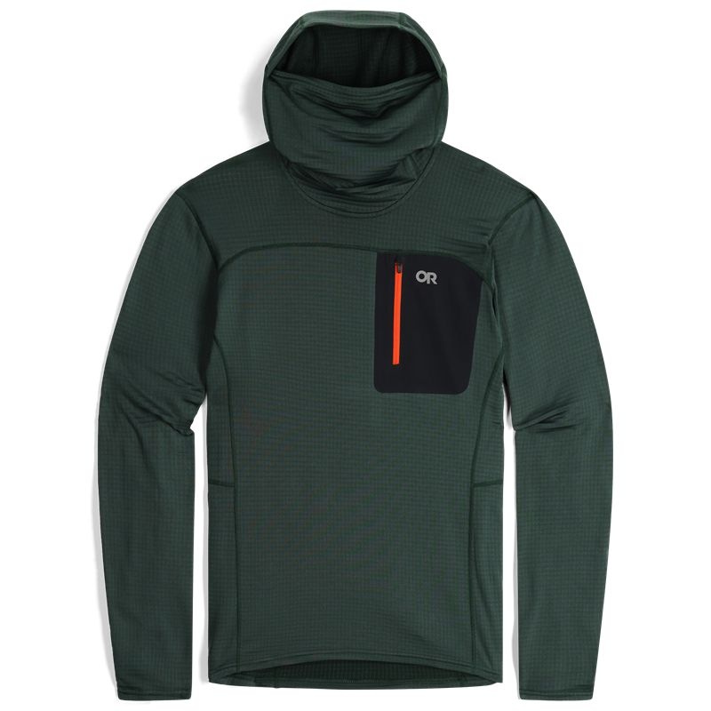 Outdoor Research Vigor Grid Fleece Pullover Hoodie Herren Grün | Österreich-064GDFYTP