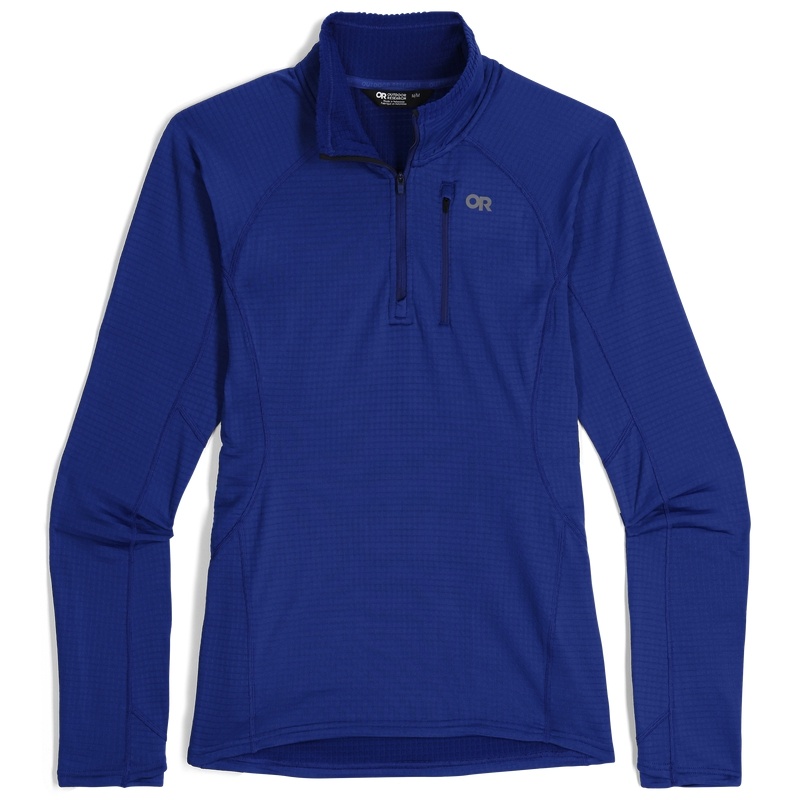 Outdoor Research Vigor Grid Quarter Zip Fleece Damen Blau | Österreich-860VBUIQP